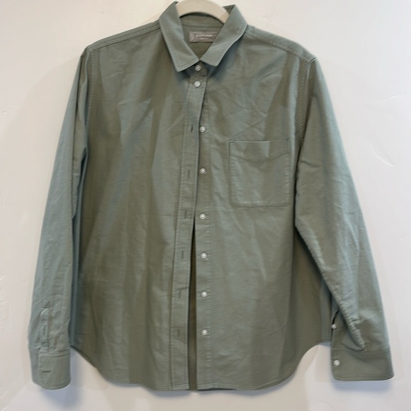EVERLANE green button-down shirt - The classic oxford NWOT - Picture 5 of 12